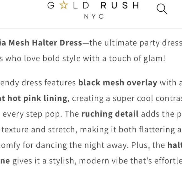 Mia Mesh Dress - Black and Pink - Picture 4 of 4